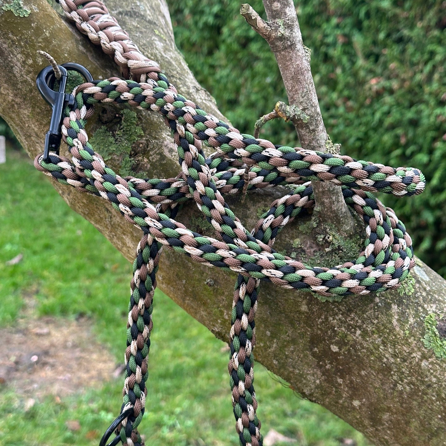 Kumihimo Leine Tarnfarben