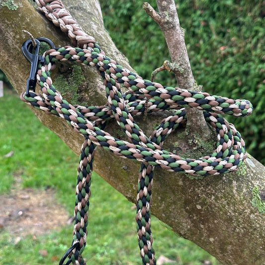 Kumihimo Leine Tarnfarben